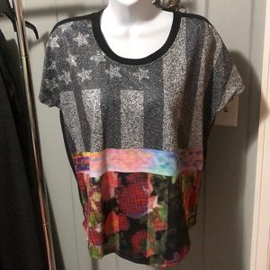 Converse black graphic tee size medium